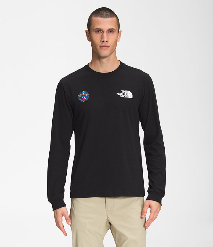 The North Face Mens T-Shirts IC Long Sleeve 241PCWSQI - Black